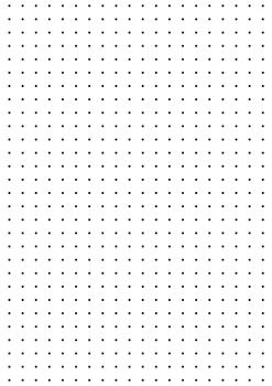 Grid paper. Dotted grid on white background. Abstract dotted transparent illustration with dots. White geometric pattern for school, copybooks, notebooks, diary, notes, banners, print, books