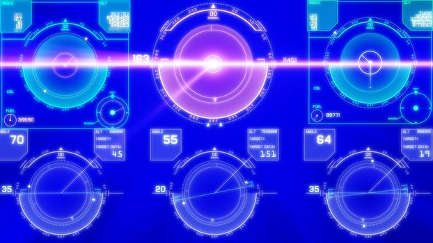 flight control panel instrument navigation light illustration