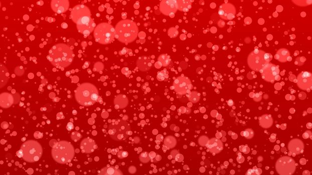 abstract bokeh background, red particles illustration