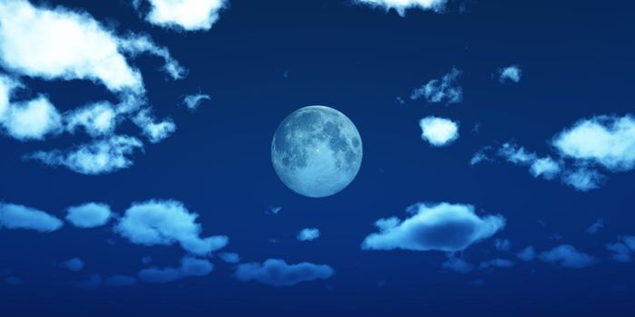 full moon at night night sky, illustration 3d render