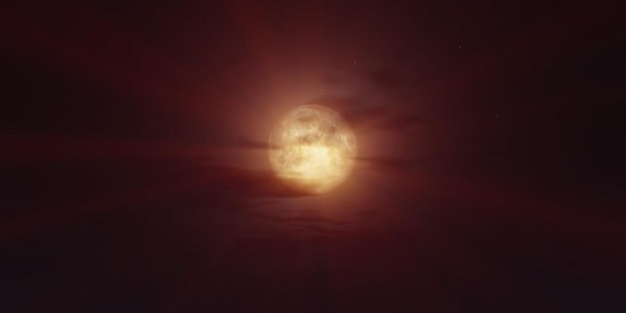 full moon at night night sky, illustration 3d render