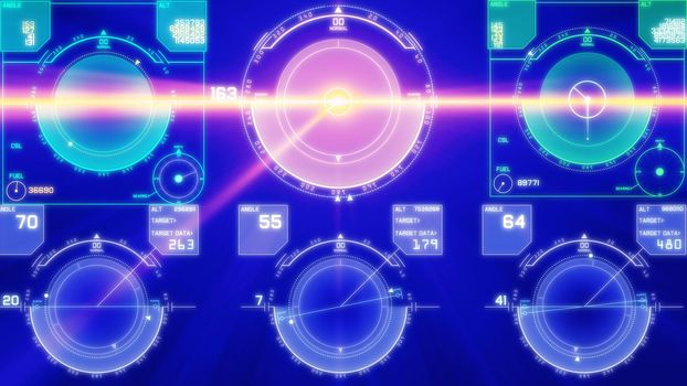 flight control panel instrument navigation light illustration