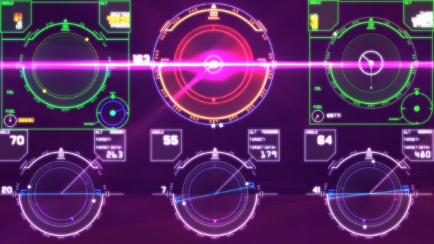 flight control panel instrument navigation light illustration