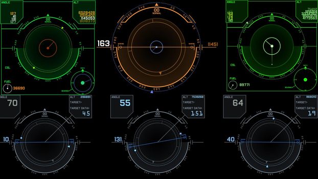 flight control panel instrument navigation light illustration