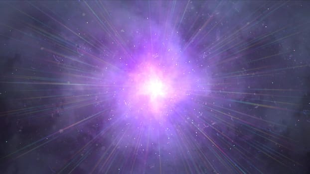 cosmos star ray light space particle nebula, illustration render