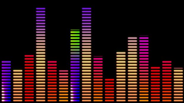 Digital equalizer bar graph, Sound Equalizer Abstract Background illustration