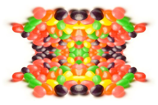 An abstract background image using several jelly beans.