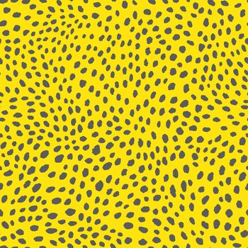 Abstract modern leopard seamless pattern. Animals trendy background. Yellow and grey decorative vector stock illustration for print, card, postcard, fabric, textile. Modern ornament of stylized skin.