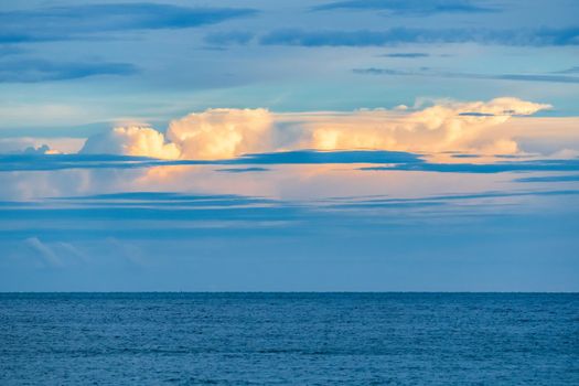 Cumulonimbus cloud over tropical sea