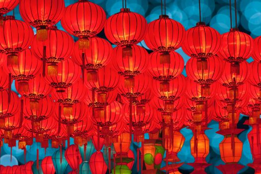 Chinese new year lanterns in chinatown.