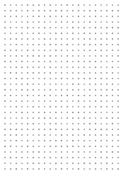 Grid paper. Dotted grid on white background. Abstract dotted transparent illustration with dots. White geometric pattern for school, copybooks, notebooks, diary, notes, banners, print, books