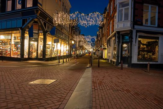 Christmas in Amsterdam the Netherlands at sunset