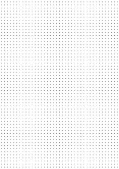 Grid paper. Dotted grid on white background. Abstract dotted transparent illustration with dots. White geometric seamless pattern for school, copybooks, notebooks, diary, notes, banners, print, books.