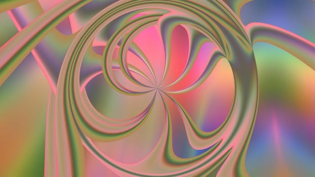 Abstract rainbow pink background with lines. 3d image