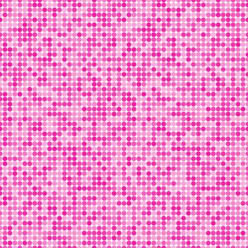 Abstract fashion polka dots background. White seamless pattern with pink gradient circles. Template design for invitation, poster, card, flyer, banner, textile, fabric.