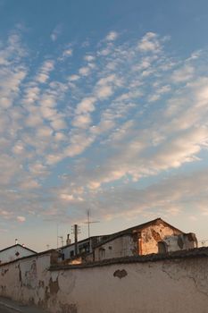 Old abandoned factory in southern Andalusia