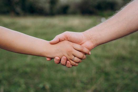 scheme of handshaking and distancing in psychology and the science of body language - kinesics and takesics