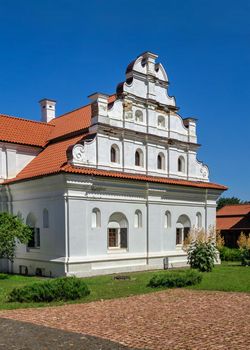 Chyhyryn, Ukraine 07.12.2020. Restored Bohdan Khmelnytskyi residence in Chyhyryn, Ukraine, on a sunny summer day