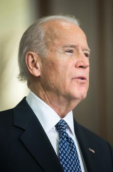 KIEV, UKRAINE - Dec 07, 2015: Vice president of USA Joe Biden during an official visit to Kiev, Ukraine