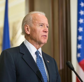 KIEV, UKRAINE - Dec 07, 2015: Vice president of USA Joe Biden during an official visit to Kiev, Ukraine