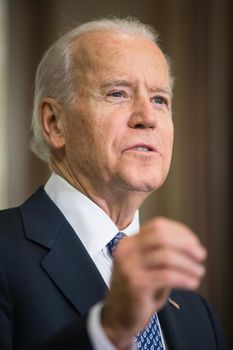 KIEV, UKRAINE - Dec 07, 2015: Vice president of USA Joe Biden during an official visit to Kiev, Ukraine