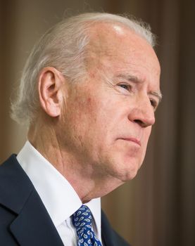 KIEV, UKRAINE - Dec 07, 2015: Vice president of USA Joe Biden during an official visit to Kiev, Ukraine