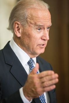 KIEV, UKRAINE - Dec 07, 2015: Vice president of USA Joe Biden during an official visit to Kiev, Ukraine