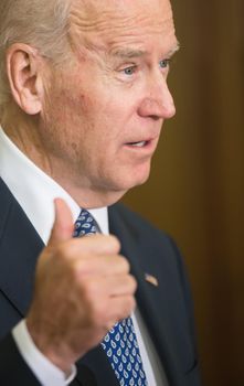 KIEV, UKRAINE - Dec 07, 2015: Vice president of USA Joe Biden during an official visit to Kiev, Ukraine