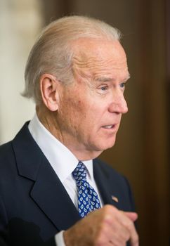 KIEV, UKRAINE - Dec 07, 2015: Vice president of USA Joe Biden during an official visit to Kiev, Ukraine
