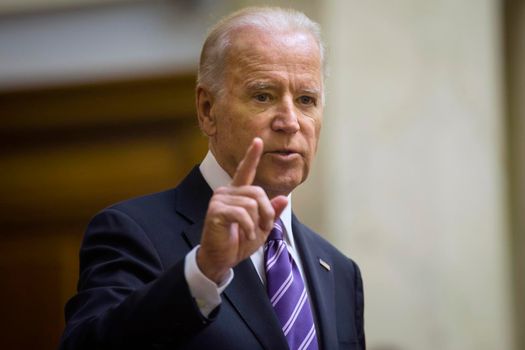 KIEV, UKRAINE - Dec 08, 2015: Vice president of USA Joseph Biden during his speech in the Verkhovna Rada of Ukraine, Kiev