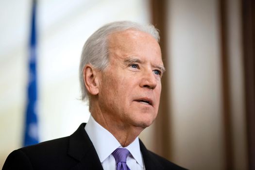 KIEV, UKRAINE - NOV 21, 2014:  Vice President of USA Joe Biden during a meeting with President of Ukraine  Petro Poroshenko in Kiev