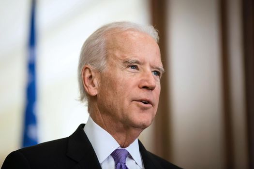 KIEV, UKRAINE - NOV 21, 2014:  Vice President of USA Joe Biden during a meeting with President of Ukraine  Petro Poroshenko in Kiev