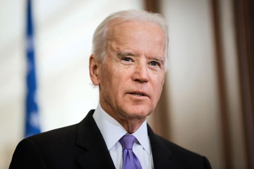 KIEV, UKRAINE - NOV 21, 2014:  Vice President of USA Joe Biden during a meeting with President of Ukraine  Petro Poroshenko in Kiev