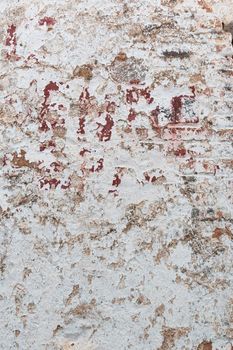 Painted stone walls in Andalusia southern Spain