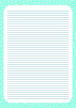 Grid paper. Abstract striped background with color horizontal lines. Printing paper note, on transparent background. Geometric pattern for school, copybooks, notebooks, diary, notes, banners, books.