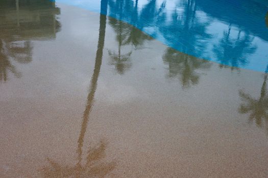 Water swimming pool surface for background.