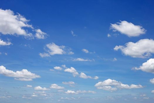 Blue sky background with cloud. Copy space