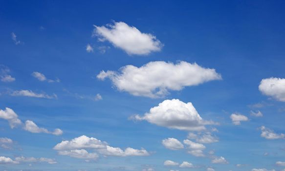 Blue sky background with cloud. Copy space