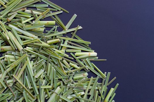 Organic lemongrass. Herb for tea concept