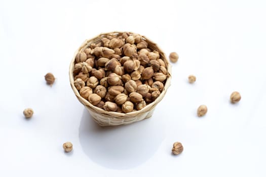 Siam Cardamom or Kapulaga on white background.