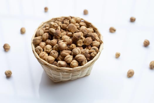 Siam Cardamom or Kapulaga on white background.
