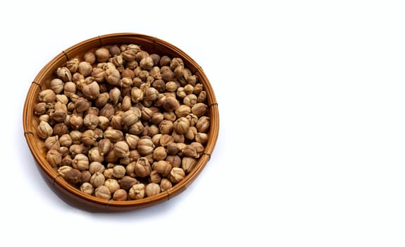 Siam Cardamom or Kapulaga on white background.