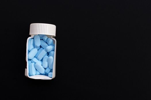 "PrEP" ( Pre-Exposure Prophylaxis). used to prevent HIV on dark background.