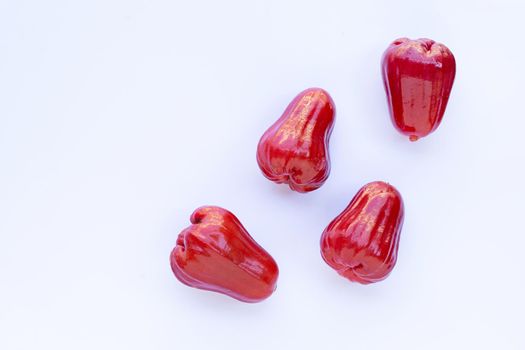 Rose apple isolated on the white background