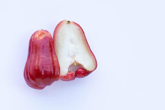 Rose apple isolated on the white background