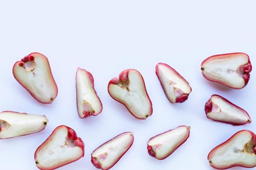 Rose apple isolated on the white background