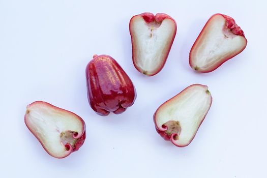 Rose apple isolated on the white background