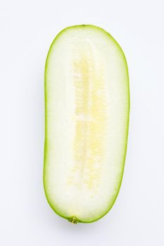 Winter melon on white background.