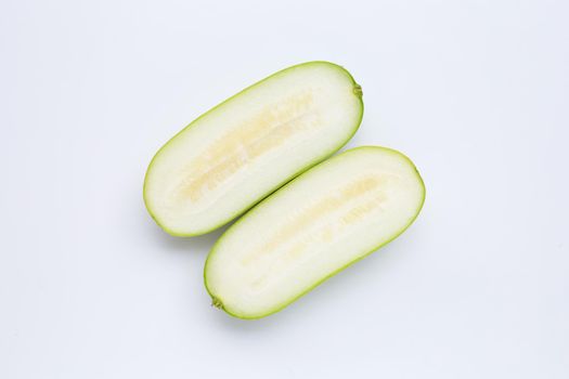 Winter melon on white background.