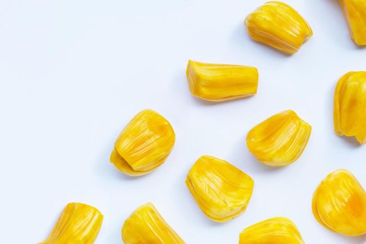 Ripe Jackfruit isolated on white background.